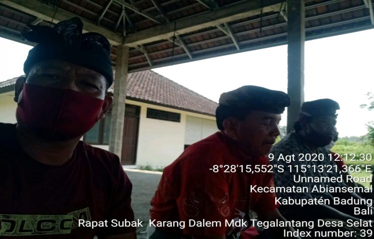 Bahas Pola Tanam dan Rute ATV,  PPL Tidak Mengenal Hari Libur selalu Hadir Bersama Warga petani di Subak Karang Dalem, Munduk Tegal Lantang, Selat, Abiansemal