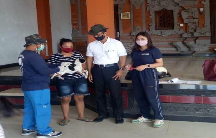 Ka. Diperpa Tinjau Pelaksanaan Vaksinasi Rabies Massal Tahun 2020 di Kelurahan Jimbaran, Kuta Selatan