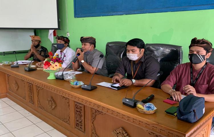 Kabid PSP Wakili Ka. Diperpa Hadir Dalam Lanjutkan Sosialisasi Pemanfaatan Dana KUR Pada Gapoktan Abian Dauh Yeh Cani, Abiansemal