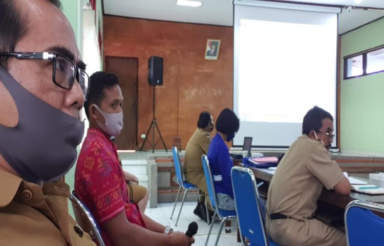 Kabid Panluh Wakili Ka. Diperpa Senin, 22/6/2020 Hadiri Focus Group Discussion (FGD) Pengembangan Pertanian Organik Berbasis Desa Adat