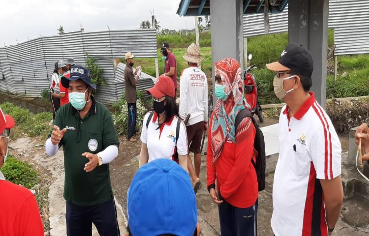 Kabid TPH Wakili Ka. Diperpa Badung bersama Tim dampingin BPTPH Bali di hari ke 3 dalam Gerdal di Subak Cemagi Anyar, Munggu, Mengwi