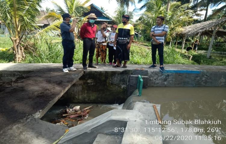 Kunker Dilanjutkan Meninjau Embung di Subak Blahkiuh, OPAL BPP Abiansemal dan RJIT di Subak Cangi Selatan, Sembung, Mengwi