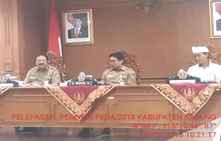 Pelepasan Peserta Pekan Daerah (PEDA) Kabupaten Badung