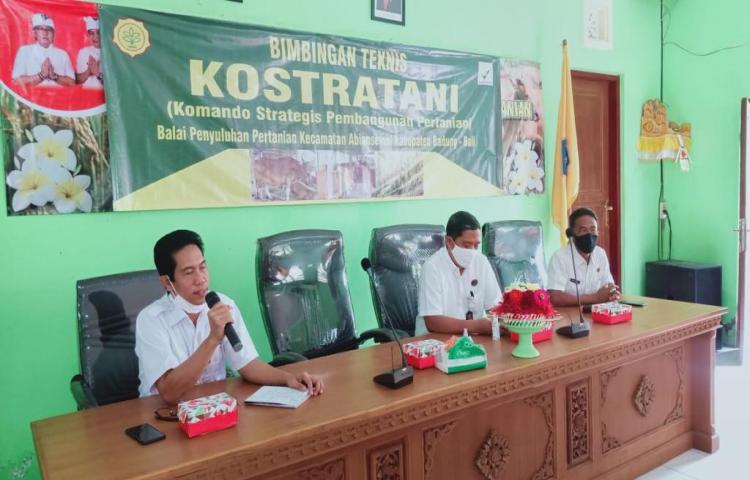 Potensi Wilayah, Permasalahannya Dalam Mendukung Kegiatan Kostratani Tema Bimtek dan FGD Rabu,23/9/2020 di BPP Abiansemal