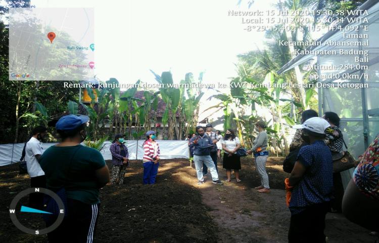 Program Pengabdian Masyarakat Fakultas Pertanian Universitas Warmadewa Bersama Mewujudkan Pekarangan Pangan Lestari (P2L) di KWT Kembang Lestari Banjar Ketogan, Taman, Abiansemal