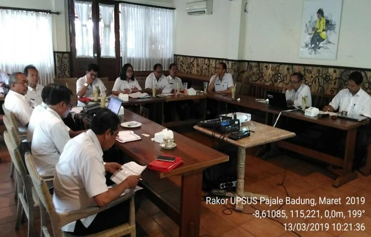 Rakor Upsus Pajale Target Bulan Maret 2019 di Kabupaten Badung