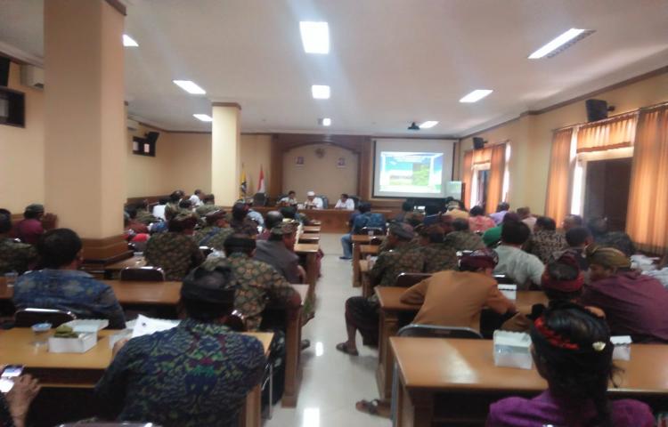 Rapat Identifikasi dan Verifikasi Luas Baku Sawah Pengembangan LP2B Kabupaten Badung Tahun 2018