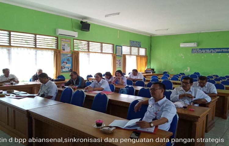 Rapat Rutin Koordinasi, Sinkronisasi, Verifikasi Data Statistik Tanaman Pangan dan Hortikultura di Kecamatan Abiansemal