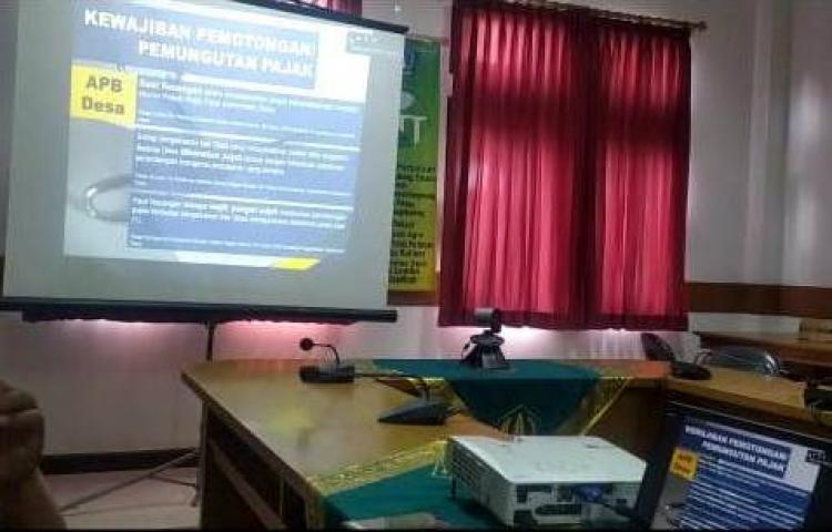 Subag Keuangan Diperpa ikuti Sosialisasi tentang NPWP lnstansi dan Kewajiban Perpajakan Bendaharawan Pemerintah via Vidcon