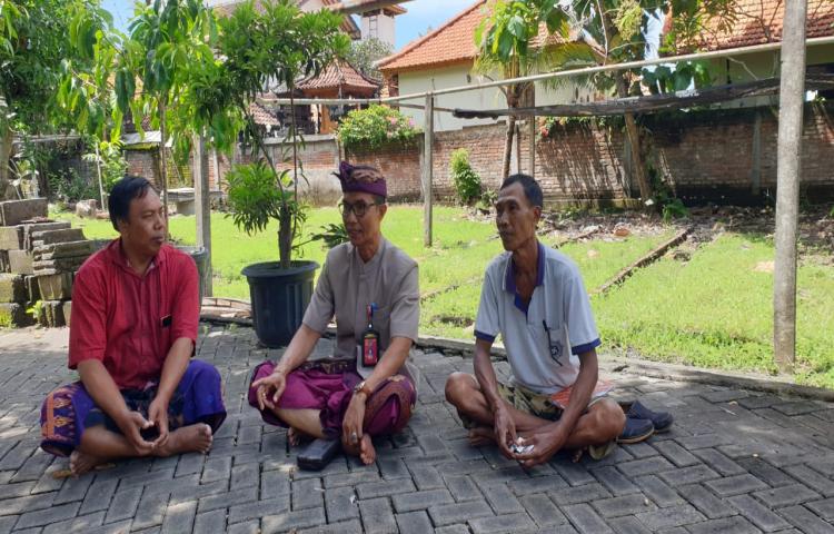 UPT Pembibitan Tibubeneng Kuta Utara tadi pagi di tinjau Ka. Diperpa